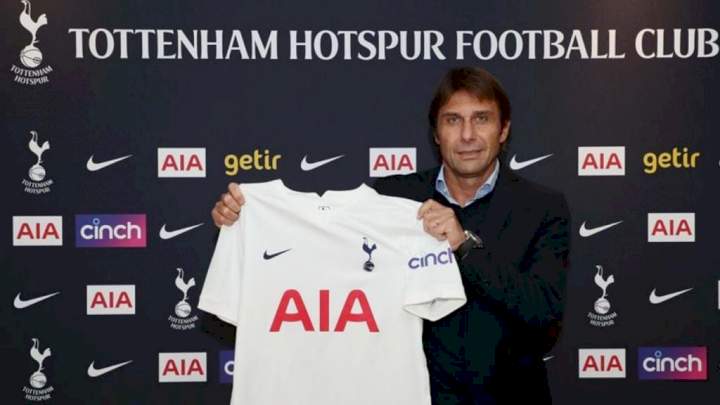 EPL: Tottenham officially announce Antonio Conte as new manager