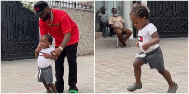 “The Prince Is Here”-Davido Welcomes His only Son, Ifeanyi to London in a Grand Style [Video]